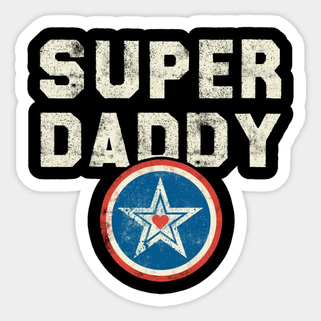 Super daddy Sticker by printedartings